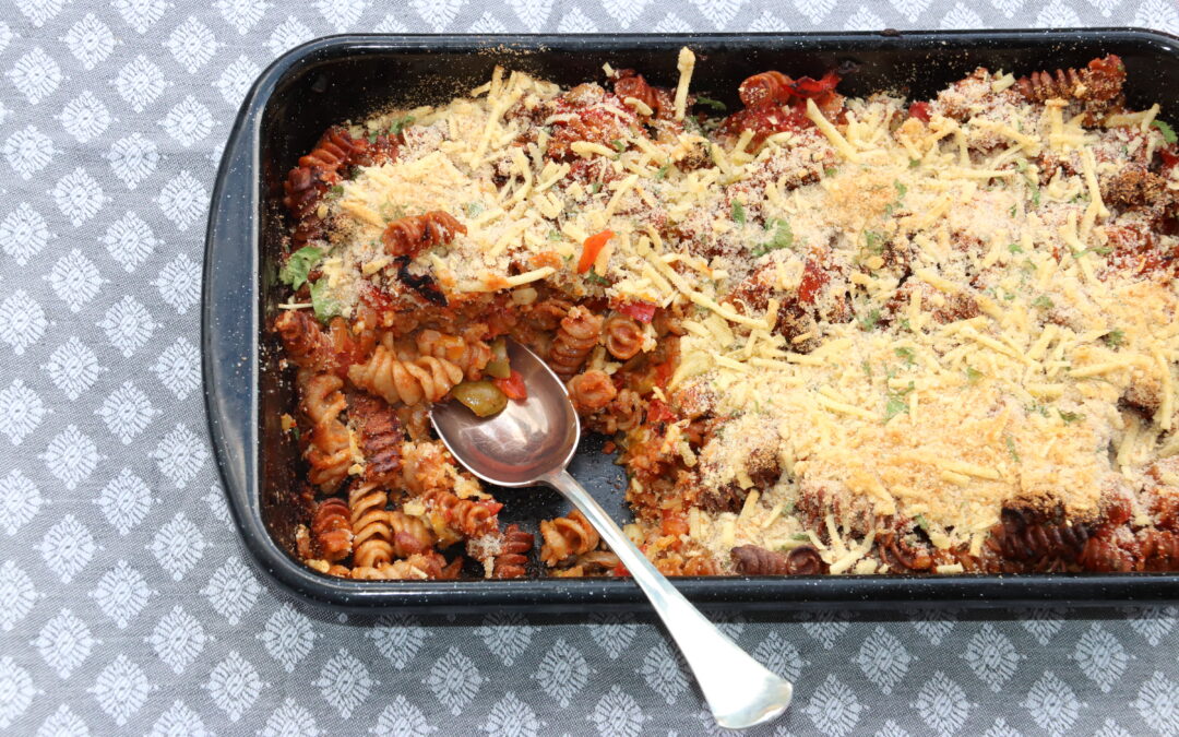 🌱 Pikanter Nudelauflauf mit geräuchertem Paprikapulver