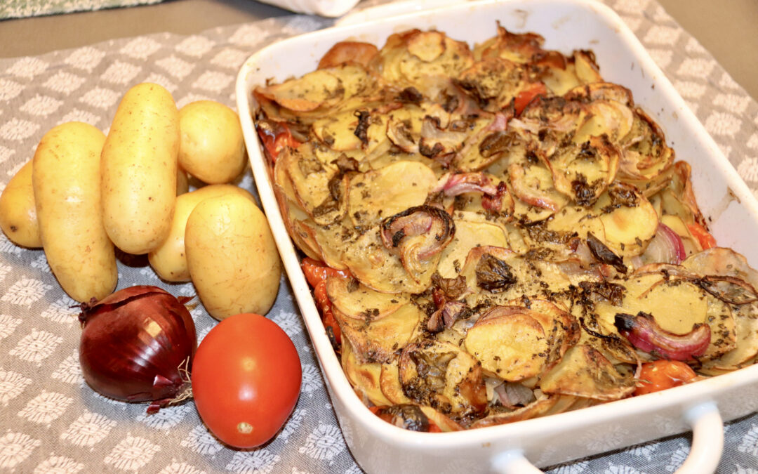 Kartoffelgratin mit Oregano – Patate arraganate