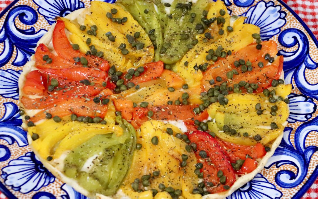 Tarte mit gebackenen Paprika
