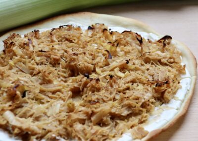 Flammkuchen mit Sauerkraut